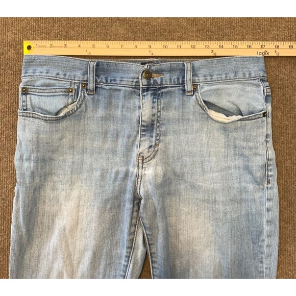 J Crew Driggs Jeans Mens 33X32 Straight Leg Slim Fit Stretch Distressed Denim - Picture 3 of 7